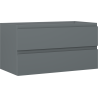Mexen Orio Badezimmerschrank für Waschbecken 90 cm, 2 Schubladen, Graphit matt - 91A10-09047-2-BFF66
