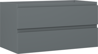 Mexen Orio Badezimmerschrank für Waschbecken 90 cm, 2 Schubladen, Graphit matt - 91A10-09047-2-BFF66
