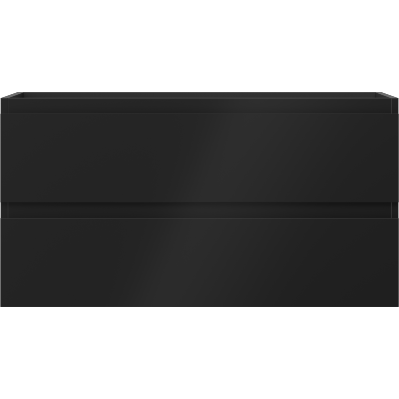 Mexen Orio Badezimmerschrank 90 cm, 2 Schubladen, schwarz matt - 91A10-09047-2-BFF71