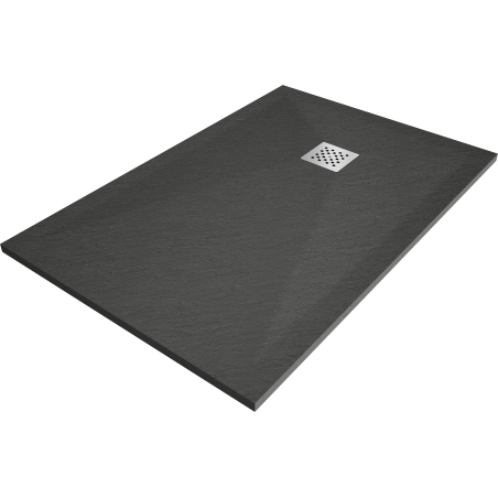 Mexen Stone+ rechteckige Duschwanne aus Verbundstoff 100 x 70 cm, Anthrazit - 44717010