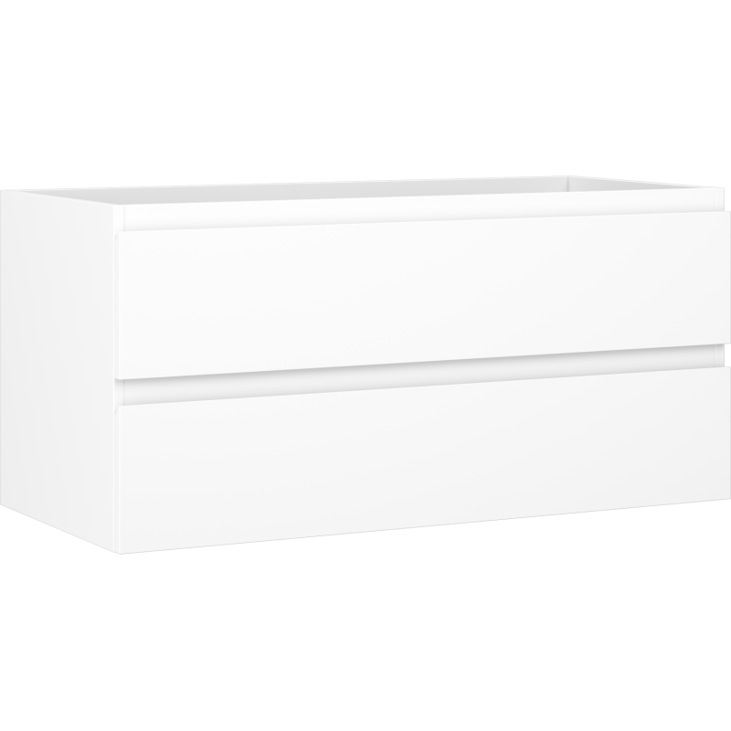 Mexen Orio Badezimmerschrank für Waschbecken 100 cm, 2 Schubladen, weiß matt - 91A10-10047-2-BFF01