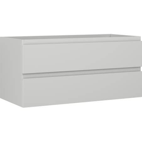 Mexen Orio Badezimmerschrank 100 cm, 2 Schubladen, Grau Matt - 91A10-10047-2-BFF62