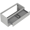 Mexen Orio Badezimmerschrank 100 cm, 2 Schubladen, Grau Matt - 91A10-10047-2-BFF62