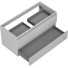 Mexen Orio Badezimmerschrank 100 cm, 2 Schubladen, Grau Matt - 91A10-10047-2-BFF62