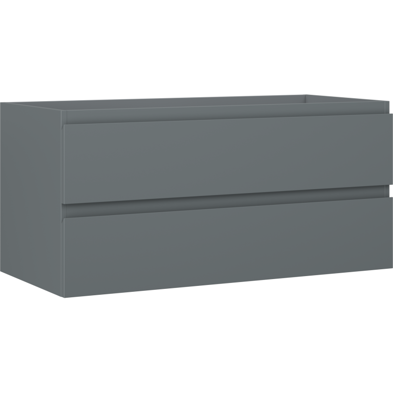 Mexen Orio Badezimmerunterschrank 100 cm, 2 Schubladen, grafit matt - 91A10-10047-2-BFF66