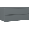Mexen Orio Badezimmerunterschrank 100 cm, 2 Schubladen, grafit matt - 91A10-10047-2-BFF66