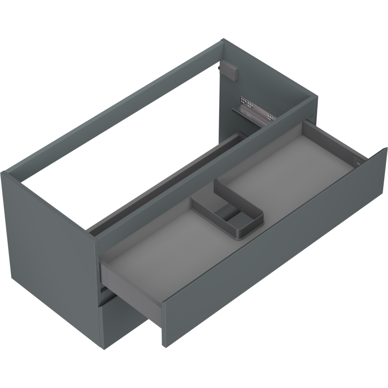 Mexen Orio Badezimmerunterschrank 100 cm, 2 Schubladen, grafit matt - 91A10-10047-2-BFF66