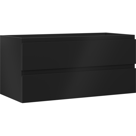 Mexen Orio Badezimmerschrank 100 cm, 2 Schubladen, schwarz matt - 91A10-10047-2-BFF71