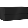 Mexen Orio Badezimmerschrank 100 cm, 2 Schubladen, schwarz matt - 91A10-10047-2-BFF71