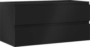 Mexen Orio Badezimmerschrank 100 cm, 2 Schubladen, schwarz matt - 91A10-10047-2-BFF71