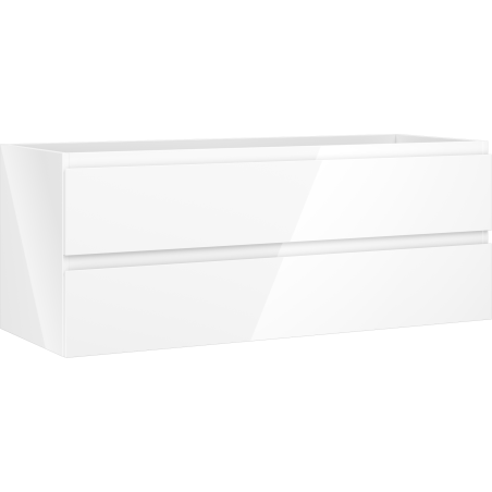 Mexen Orio Badezimmerschrank unter Waschbecken 120 cm, 2 Schubladen, Weiß glänzend - 91A10-12047-2-BFF00