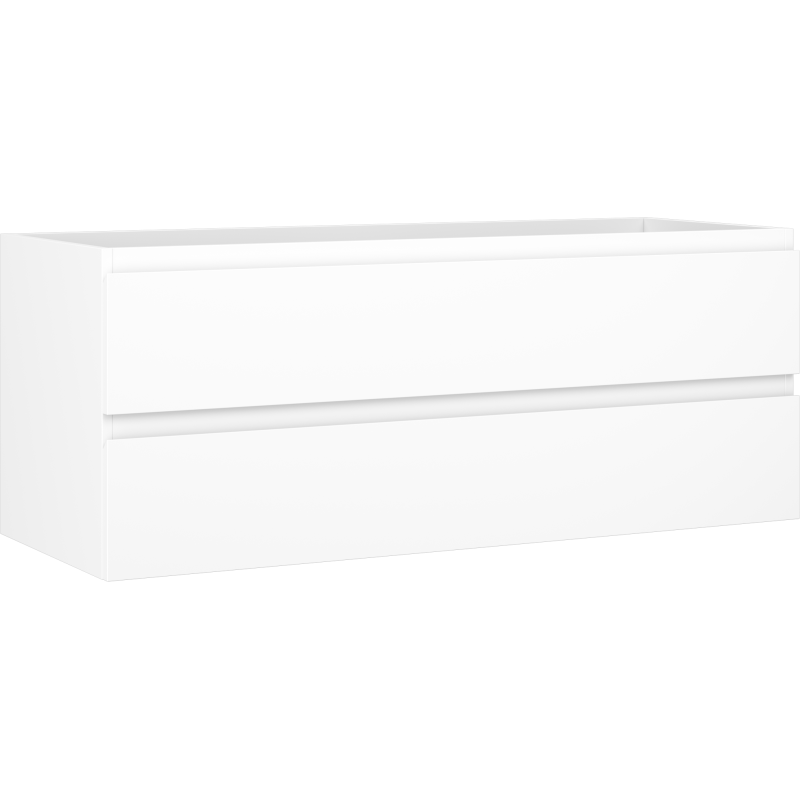 Mexen Orio Badezimmerschrank unter Waschbecken 120 cm, 2 Schubladen, weiß matt - 91A10-12047-2-BFF01