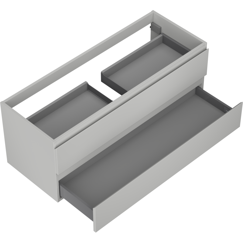 Mexen Orio Badezimmer-Unterschrank 120 cm, 2 Schubladen, graumatt - 91A10-12047-2-BFF62
