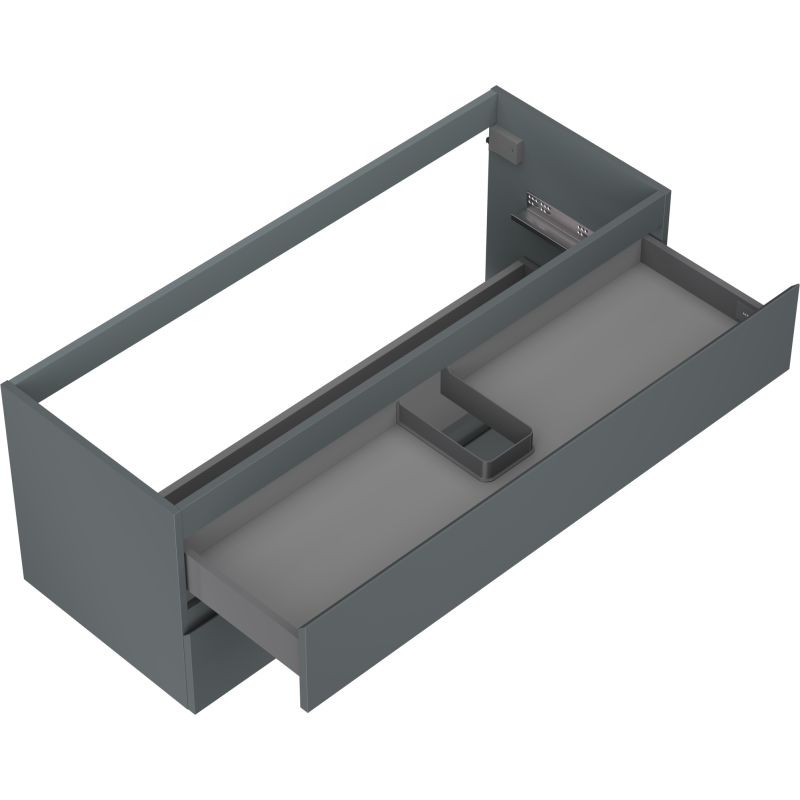 Mexen Orio Badezimmerwaschtischschrank 120 cm, 2 Schubladen, Graphit matt - 91A10-12047-2-BFF66