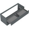 Mexen Orio Badezimmerwaschtischschrank 120 cm, 2 Schubladen, Graphit matt - 91A10-12047-2-BFF66