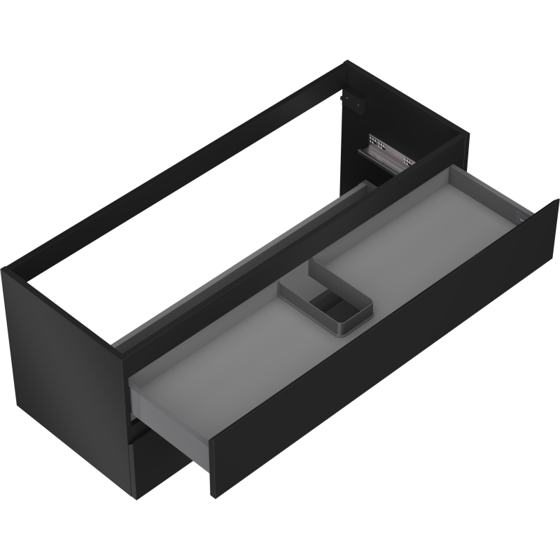 Mexen Orio Badezimmer-Unterschrank 120 cm, 2 Schubladen, Schwarz matt - 91A10-12047-2-BFF71