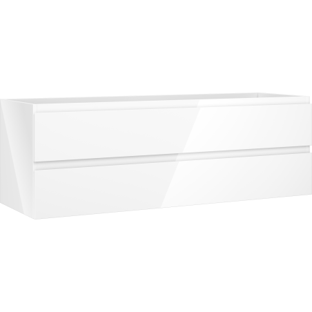 Mexen Orio Badezimmerschrank Waschtischunterschrank 140 cm, 2 Schubladen, weiß glänzend - 91A10-14047-2-BFF00