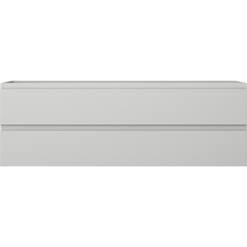 Mexen Orio Badezimmerschrank für 140 cm Waschbecken, 2 Schubladen, Grau Matt - 91A10-14047-2-BFF62