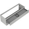 Mexen Orio Badezimmerschrank für 140 cm Waschbecken, 2 Schubladen, Grau Matt - 91A10-14047-2-BFF62