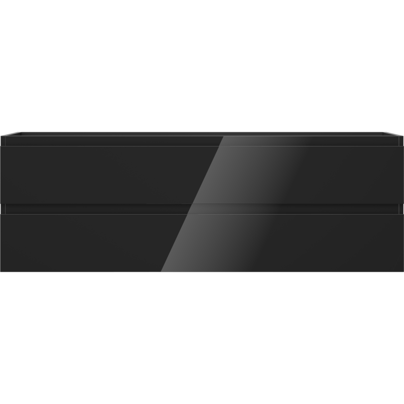 Mexen Orio Badezimmer-Unterschrank 140 cm, 2 Schubladen, schwarz glänzend - 91A10-14047-2-BFF70