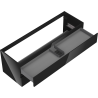 Mexen Orio Badezimmer-Unterschrank 140 cm, 2 Schubladen, schwarz glänzend - 91A10-14047-2-BFF70