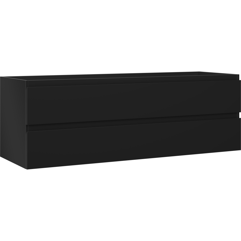 Mexen Orio Badezimmerschrank unter Waschbecken 140 cm, 2 Schubladen, schwarz matt - 91A10-14047-2-BFF71