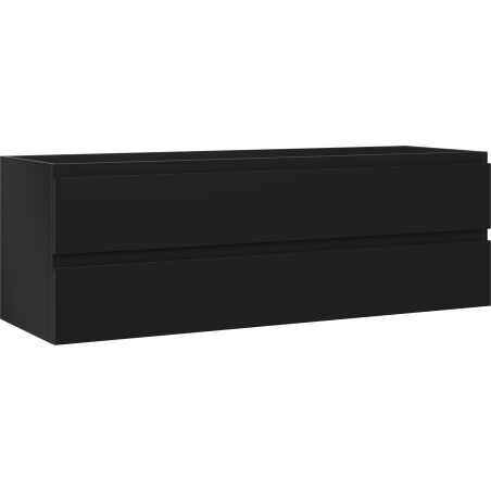 Mexen Orio Badezimmerschrank unter Waschbecken 140 cm, 2 Schubladen, schwarz matt - 91A10-14047-2-BFF71