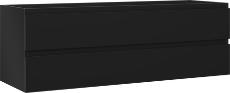 Mexen Orio Badezimmerschrank unter Waschbecken 140 cm, 2 Schubladen, schwarz matt - 91A10-14047-2-BFF71