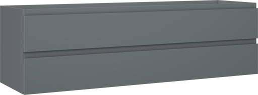 Mexen Orio Badezimmer-Waschtischunterschrank 160 cm, 2 Schubladen, matt Graphit - 91A10-16047-2-BFF66
