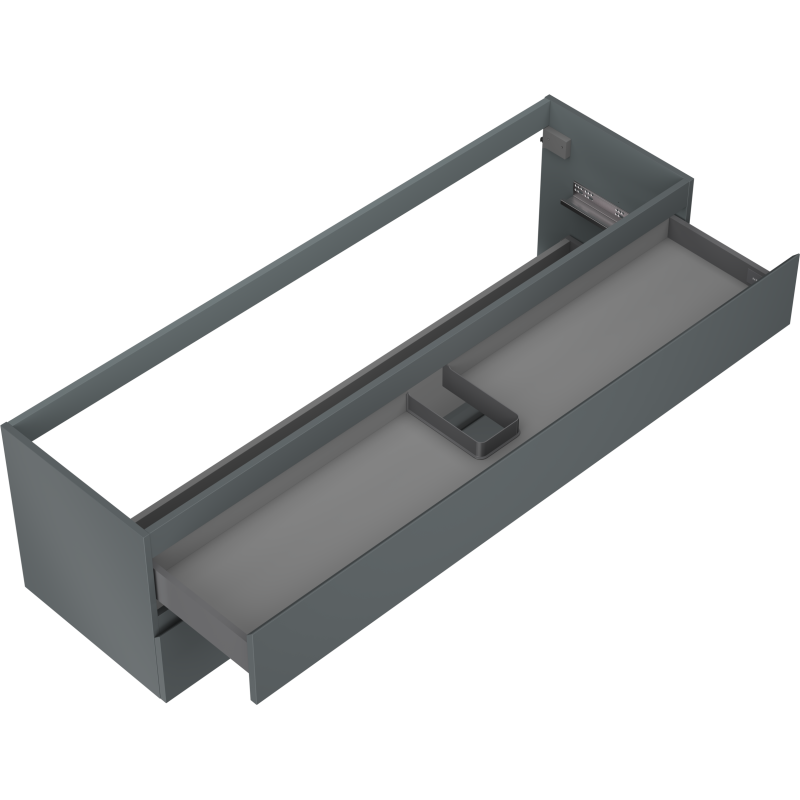 Mexen Orio Badezimmer-Waschtischunterschrank 160 cm, 2 Schubladen, matt Graphit - 91A10-16047-2-BFF66