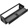 Mexen Orio Badezimmerschrank unter dem Waschbecken 160 cm, 2 Schubladen, Schwarz Glanz - 91A10-16047-2-BFF70