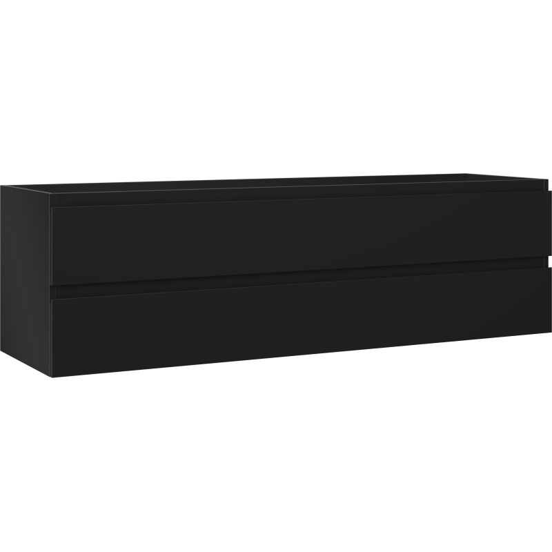 Mexen Orio Badezimmerschrank unter Waschbecken 160 cm, 2 Schubladen, schwarz matt - 91A10-16047-2-BFF71