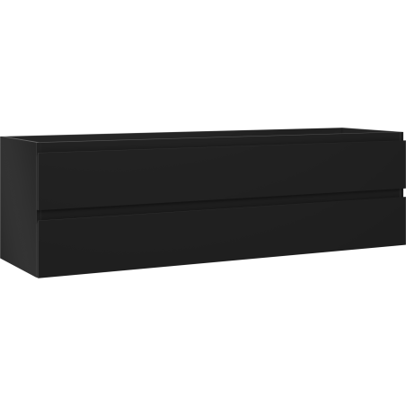 Mexen Orio Badezimmerschrank unter Waschbecken 160 cm, 2 Schubladen, schwarz matt - 91A10-16047-2-BFF71