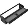 Mexen Orio Badezimmerschrank unter Waschbecken 160 cm, 2 Schubladen, schwarz matt - 91A10-16047-2-BFF71