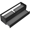 Mexen Orio Badezimmerschrank unter Waschbecken 160 cm, 2 Schubladen, schwarz matt - 91A10-16047-2-BFF71