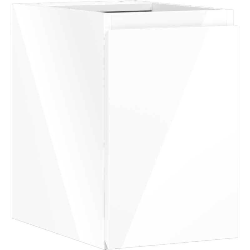 Mexen Orio Badezimmerunterschrank 30 cm, 1 Tür, weiß Hochglanz - 91A11-03047-1-BF00