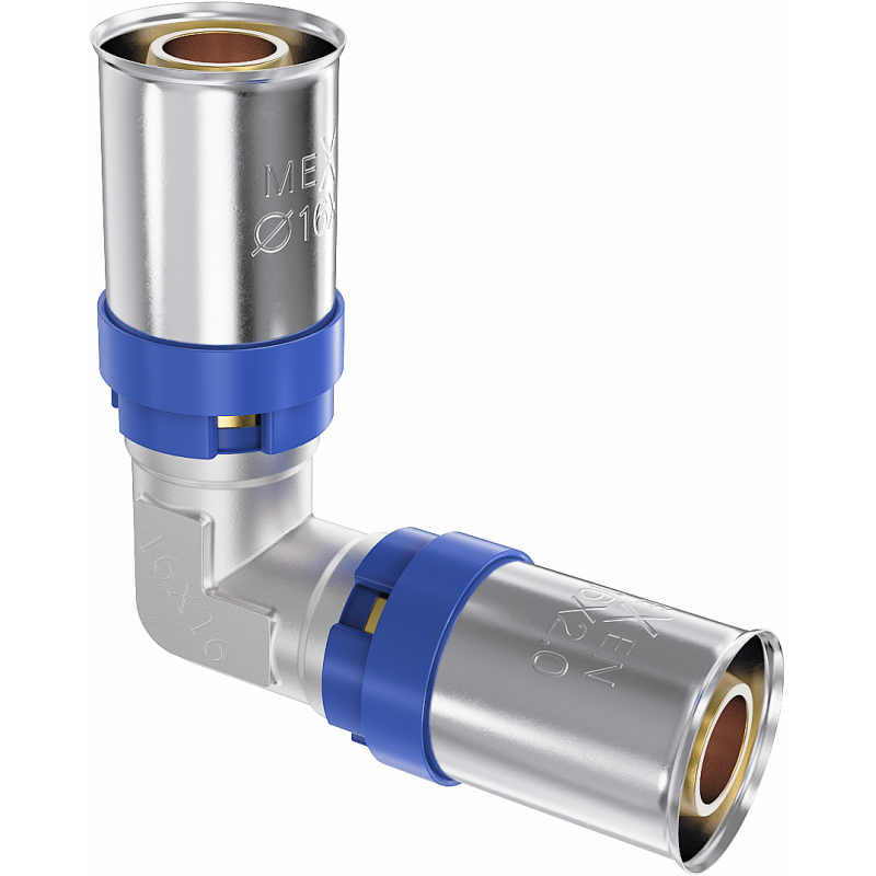 Mexen PEX-P Pressfitting-Winkel, gepresst PEX 32 x 32 - W97124-3232-00