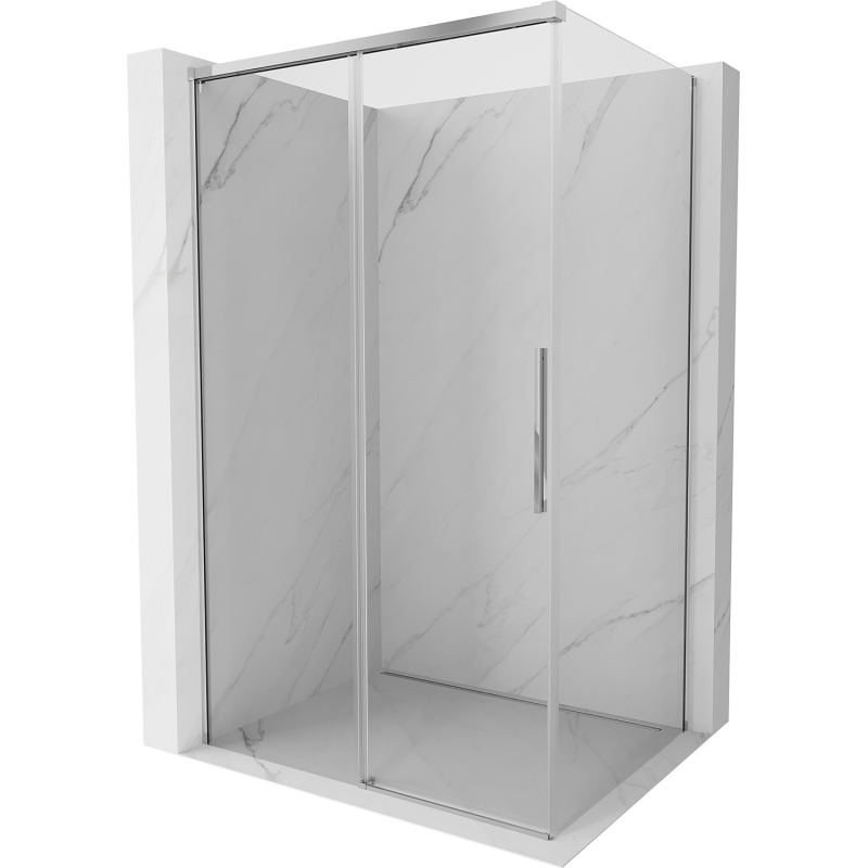 Mexen Rox Duschkabine Schiebetür 100 x 70 cm, transparent, Chrom - 8C2-100-070-01-00