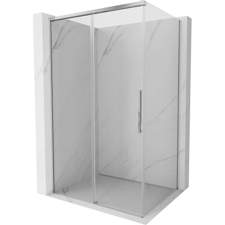 Mexen Rox Duschkabine, verschiebbar, 140 x 80 cm, transparent, Chrom - 8C2-140-080-01-00