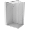 Mexen Rox Duschkabine Schiebetür 130 x 90 cm, transparent, Chrom - 8C2-130-090-01-00