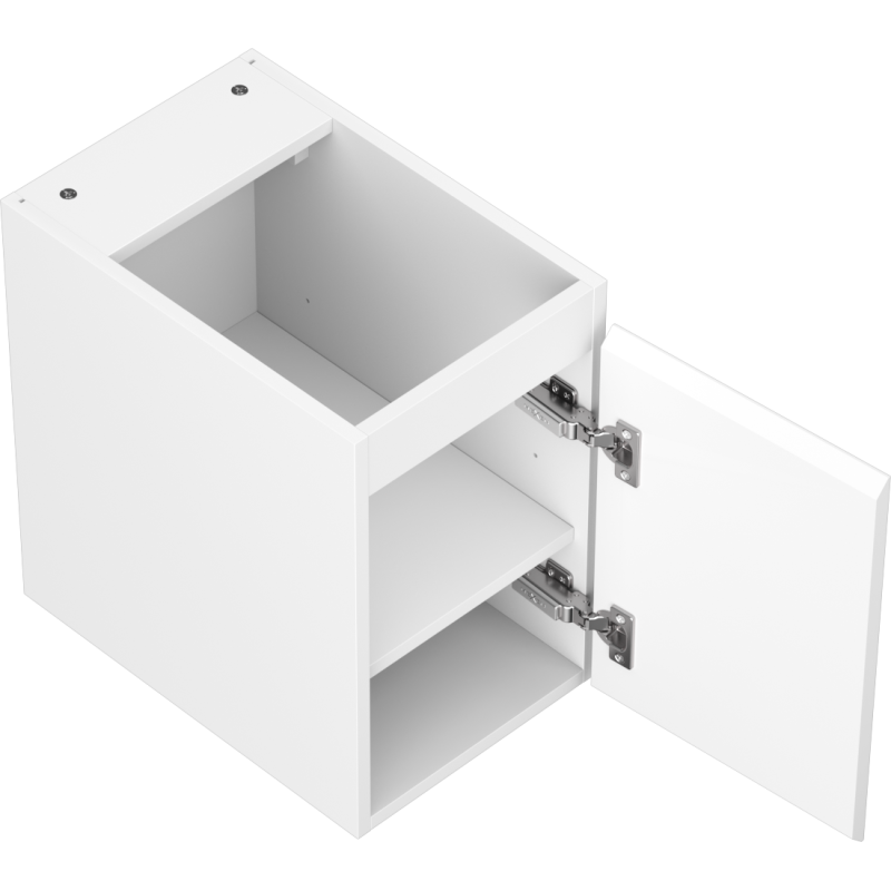 Mexen Orio Badezimmerschrank 30 cm, 1 Tür, weiß matt - 91A11-03047-1-BF01