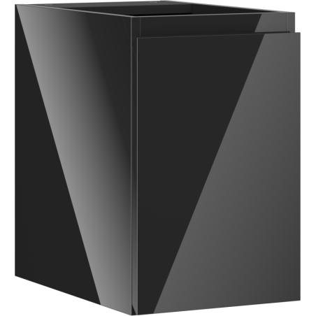 Mexen Orio Badezimmerschrank 30 cm, 1 Tür, schwarz glänzend - 91A11-03047-1-BF70