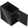Mexen Orio Badezimmerschrank 30 cm, 1 Tür, schwarz glänzend - 91A11-03047-1-BF70