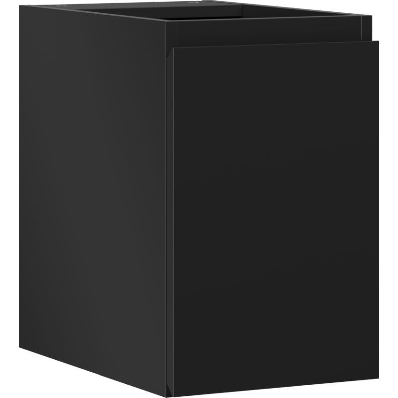 Mexen Orio Badezimmerschrank für Waschbecken 30 cm, 1 Tür, Schwarz Matt - 91A11-03047-1-BF71