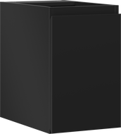 Mexen Orio Badezimmerschrank für Waschbecken 30 cm, 1 Tür, Schwarz Matt - 91A11-03047-1-BF71