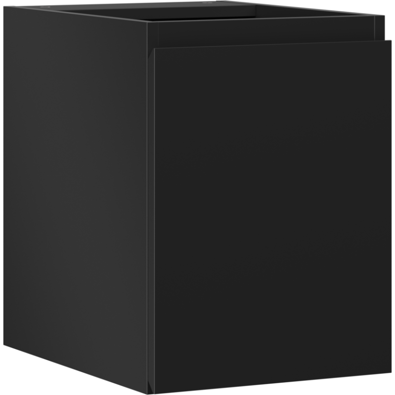 Mexen Orio Badezimmerschrank für Waschtisch 35 cm, 1 Tür, schwarz matt - 91A11-03547-1-BF71