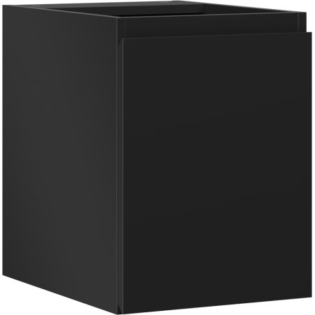 Mexen Orio Badezimmerschrank für Waschtisch 35 cm, 1 Tür, schwarz matt - 91A11-03547-1-BF71