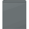 Mexen Orio Badezimmerschrank unter Waschbecken 40 cm, 1 Tür, Graphit matt - 91A11-04047-1-BF66
