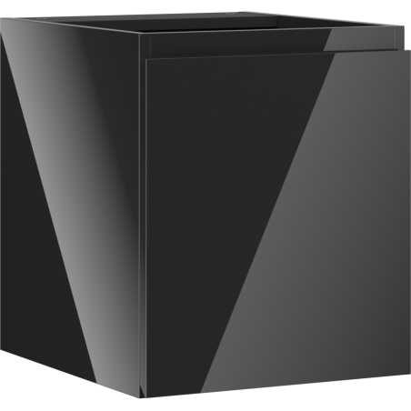 Mexen Orio Badezimmerunterschrank 40 cm, 1 Tür, Schwarz Hochglanz - 91A11-04047-1-BF70