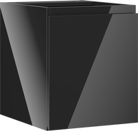 Mexen Orio Badezimmerunterschrank 40 cm, 1 Tür, Schwarz Hochglanz - 91A11-04047-1-BF70